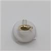 ANELLO DA UOMO IN ORO GIALLO E BIANCO 18KT 750 CON ZIRCONE 5,95 GR. N.27 (0755)