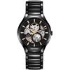 Rado Orologio Rado True Round Automatic Open Heart R27107172 Watch Ceramica Nera