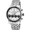 Eberhard Orologio Eberhard Chrono 4 21-42 Acciaio Quadrante Bianco 31073.05 CN NUOVO E...