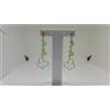 ORECCHINI PENDOLO-PENDENTI CON CRISTALLI IN ORO BIANCO 18KT 750 3,35 GR (3436)