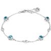 Gucci Jewelry Bracciale Gucci Interlocking Con Topazi Azzurri YBA662430002 Bracelet Oro Bianco