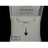 Collana oro giallo 750 18 kt e ciondolo angelo in oro 750 18 kt e zirconi Gr.1.4