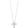 Bliss Collana Croce Bliss Caresse 20101463 Necklace Oro Bianco Diamanti Pavè 0,21 ct
