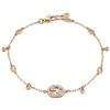 Gucci Jewelry Bracciale Gucci Interlocking Con Diamanti YBA729403001 Bracelet Oro Rosa 17cm