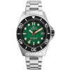 Lorenz Orologio Lorenz Aquitania 1000m 030231GG Watch Automatico Verde Acciaio Gomma