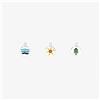 DoDo Ciondolo Dodo Set Piastrine WWF DMC3007_SPWWF_EMXAG Argento Mini Smalto Nuovo