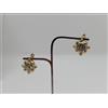 ORECCHINI BOTTONE A MONACHELLA CON ZIRCONI IN ORO GIALLO 18KT 2,55 GR. (7025)
