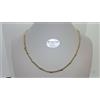 COLLANA UNISEX A MAGLIA IN ORO GIALLO E BIANCO 18KT 750 7,3 GRAMMI (4592) 50cm