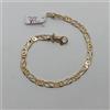 BRACCIALE DA UOMO A MAGLIA PIENA IN ORO GIALLO E BIANCO 18KT 750 9,45 GR. (0623)