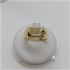 ANELLO DA UOMO IN ORO GIALLO 18KT 750 CON ZAFFIRO BLU 6,25 GRAMMI N.22 (0770)