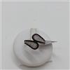 ANELLO DA DONNA IN ORO BIANCO 18KT CON PAVE' DI ZIRCONI 3,8 GR. N.15 (0086)