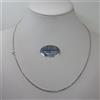 COLLANA A MAGLIA MODELLO SPIGA IN ORO BIANCO 18KT 750 4,3 GRAMMI (5848)