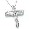 Damiani Collana Croce Damiani Notte Di San Lorenzo 20008883 Oro Bianco Diamanti Cross