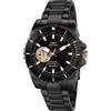 Sector Orologio uomo 450 automatico acciaio PVD nero con movimento a vista