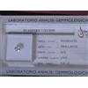 Diamante peso ct. 0,41 colore D-E purezza VVS taglio brillante super splendente