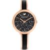Swarovski 5580530 Orologio Crystalline Delight Bracciale metallo Nero Oro Rosa