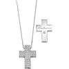 Salvini Collana Salvini I segni 20067607 Oro Bianco Diamanti Croce Grande Cross Donna