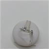 ANELLO DA DONNA SOLITARIO CON ZIRCONE IN ORO BIANCO 18KT 2,3 GR. N.15 (1444)