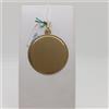CIONDOLO MEDAGLIA PIASTRINA IN ORO GIALLO 18KT 3 GR. (7491) DA INCIDERE