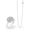 COMETE GIOIELLI MILLE E UNA NOTTE ANELLO COLLANA DONNA CON DIAMANTE ANB 2403