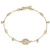 Gucci Jewelry Bracciale Gucci Interlocking Con Diamanti YBA729403002 Bracelet Oro Giallo 17cm