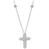 Salvini Collana Croce Salvini Cachemire 20088385 Oro Bianco Diamanti 0,35 ct Donna Cross