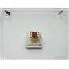 ANELLO DA UOMO IN ORO GIALLO 18KT CON CRISTALLO ROSSO 6,7 GR. N.25 (5253)