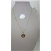 COLLANA DONNA ALBERO DELLA VITA ORO GIALLO E BIANCO 18KT E ZIRCONI 3,3 GR.(5831)