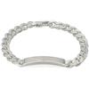 Gucci Jewelry Bracciale Gucci Tag con Incrocio GG Diagonali YBA774054001 Argento Bracelet