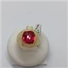 ANELLO DA UOMO IN ORO GIALLO 18KT CON CRISTALLO ROSSO 10,1 GR. N.21 (7505)