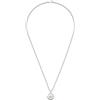 Gucci Jewelry Collana Gucci Trademark YBB779175001 Necklace Argento Unisex Piastra Logo Nuova