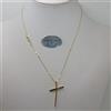 COLLANA DA DONNA CON CIONDOLO CROCE IN ORO GIALLO 18KT 5,25 GRAMMI (0036)