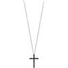 Salvini Collana Croce Salvini Virginia 20075247 Oro Bianco Diamanti Neri Cross necklace