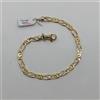 BRACCIALE DA UOMO A MAGLIA PIENA IN ORO GIALLO E BIANCO 18KT 750 9,65 GR. (0624)