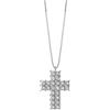 Bliss Collana Croce Bliss Lumina 20085117 Necklace Oro Bianco Diamanti Pavè 0,12 ct