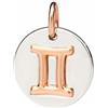 DoDo Ciondolo Dodo Gemelli DMC2008_ZODGE_0009A Charm Oro Rosa Argento Segno Zodiaco