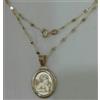 Collana e medaglia angelo in oro 750 18 kt