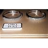 Bellissimi Orecchini a Cerchio in oro bianco 750 18 KT con zirconi gr. 5.1 New