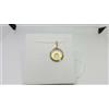 CIONDOLO MEDAGLIA IN ORO GIALLO 18KT 750 1,7 GRAMMI LETTERA O