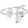 Swarovski 5647563 Bracciale rigido Volta Fiocco Bianco Placcato Rodio
