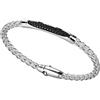 ZANCAN BRACCIALE ZANCAN IN ARGENTO E SPINELLI NERI EXB 705 MADE IN ITALY