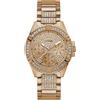 Guess Orologio Unisex Multifunzione GUESS W1156L3 Cinturino Acciaio PVD Rosato Pietre