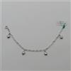 BRACCIALE PER BAMBINI CON CUORICINI IN ORO BIANCO 18KT 2,5 GRAMMI (0005)