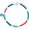 Bracciale Dodo Mini Granelli Tenaka DBC2009_GRANX_SVAMX Rosso Blu Bracelet Nuovo