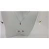 PARURE DA DONNA COLLANA E ORECCHINI CON ZIRCONI ORO BIANCO 18KT 4,1 GR. (5632)