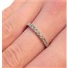 Anello eternity fedina 1887 in oro bianco 18 ct 750 e diamanti ct. 0,70