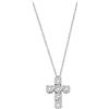 Salvini Collana Croce Salvini Daphne 20058978 Oro Bianco Diamanti Pavè 0,26 Ct Donna