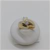 ANELLO DA UOMO ORO GIALLO E BIANCO 18KT 750 CON ZIRCONE 7 GRAMMI N.19 (0773)
