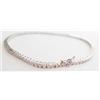 Made in Arezzo BRACCIALE TENNIS UOMO DONNA ORO BIANCO 18KT 750 ZIRCONI T DIAMANTE BIANCO BRILLA