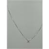 Conti Gioielli * COLLANA PUNTO LUCE ORO BIANCO 18KT 750 DIAMANTE BRILLANTE DONNA COLLIER OR